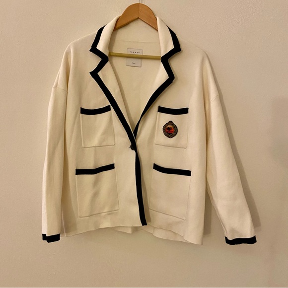 Sandro Paris Cardigan Jacket Oversized Fit - Picture 3 of 13